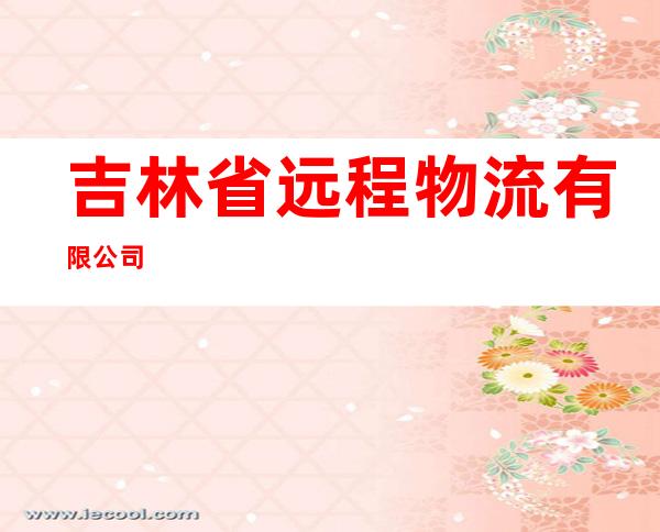 吉林省远程物流有限公司