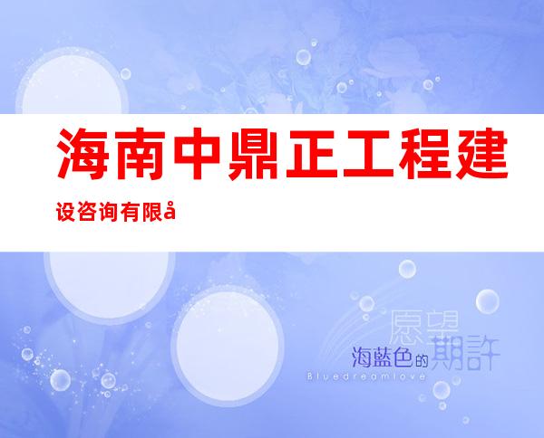 海南中鼎正工程建设咨询有限公司
