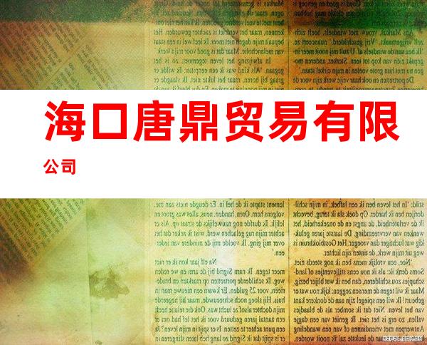 海口唐鼎贸易有限公司